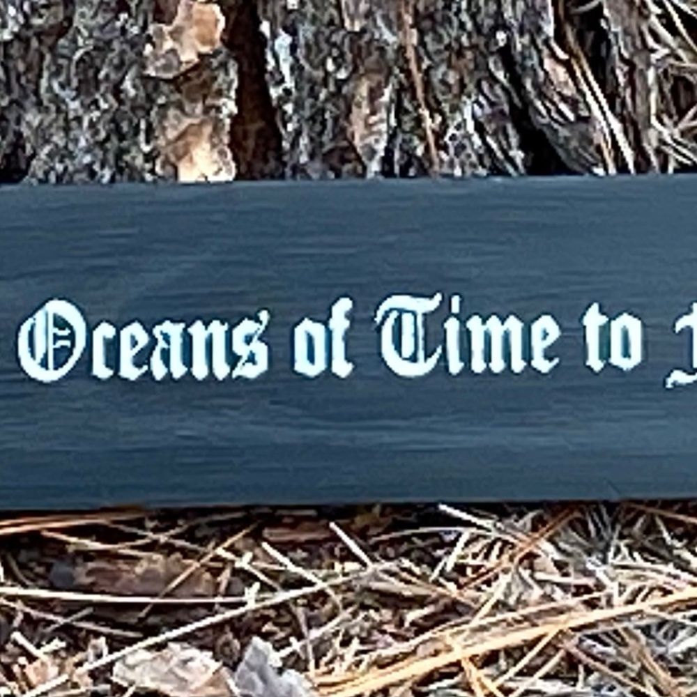 Primitive Dracula Halloween sign Crossed Oceans of Time Bram Stoker dark Gothic